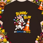 Bunny on the Run with Scottish phrase "Nae Scotland, Nae Party."