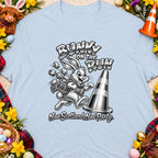 Bunny on the Run graphic with Scottish slogan "Nae Scotland, Nae Party."
