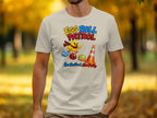 Yellow chick with scarf on shirt with text Egg Roll Patrol and Nao Scotland, Nao Party.